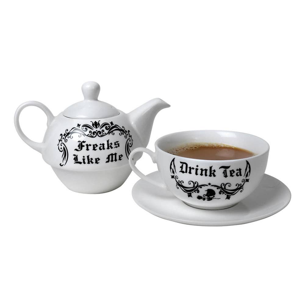 Freaks Like Me Drink Tea Set