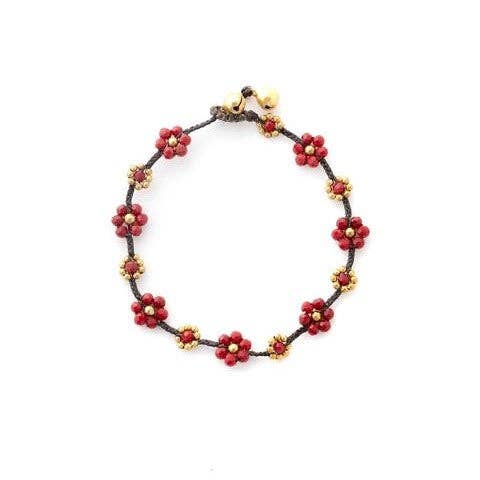 Crystal Flower Bracelet 5-Pack