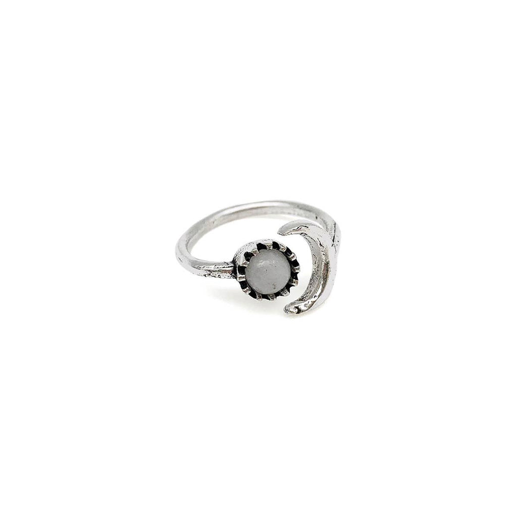 Silver with Moonstone