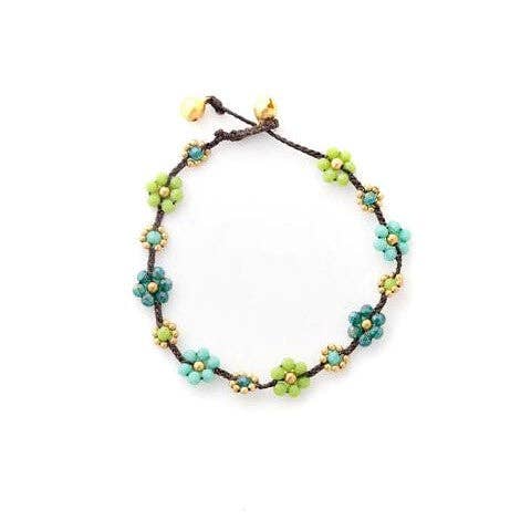Crystal Flower Bracelet 5-Pack