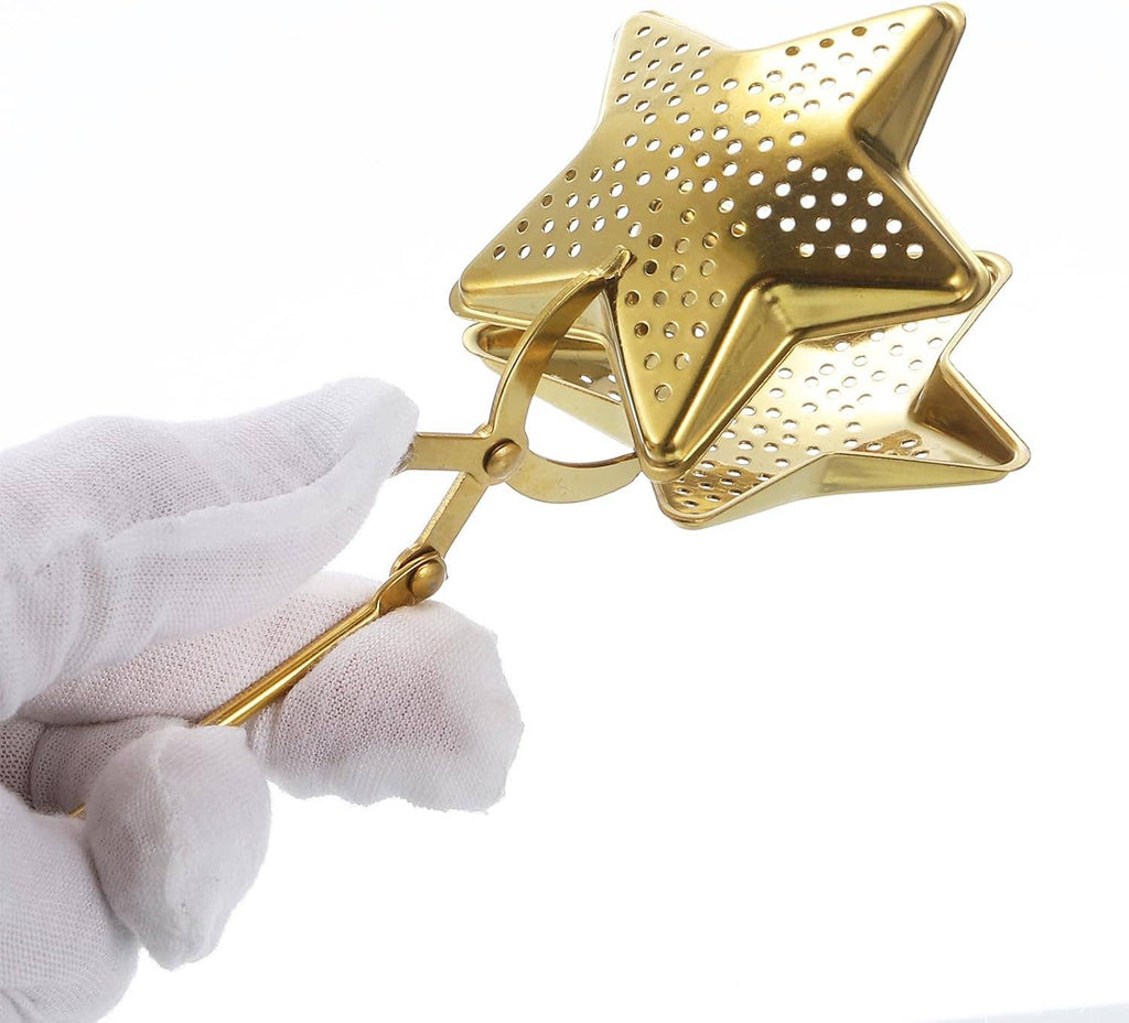 Gold Star Snap Tea Infuser with Handle, Loose Leaf Steeper