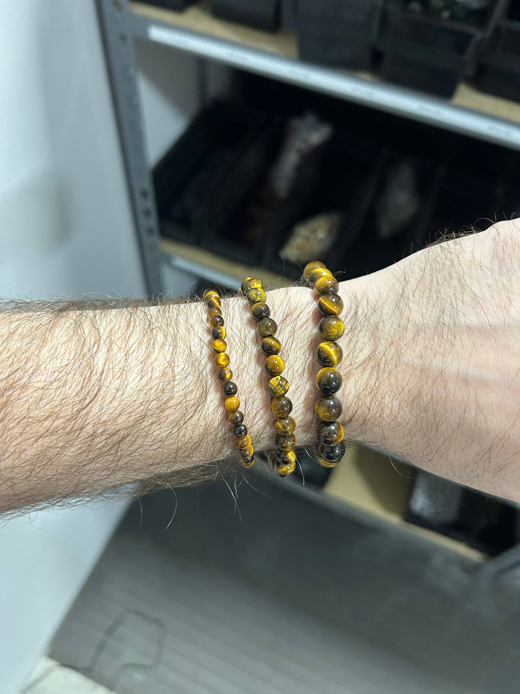 Tiger's Eye Bracelet 4mm/6mm/8mm - Crystals & Stones