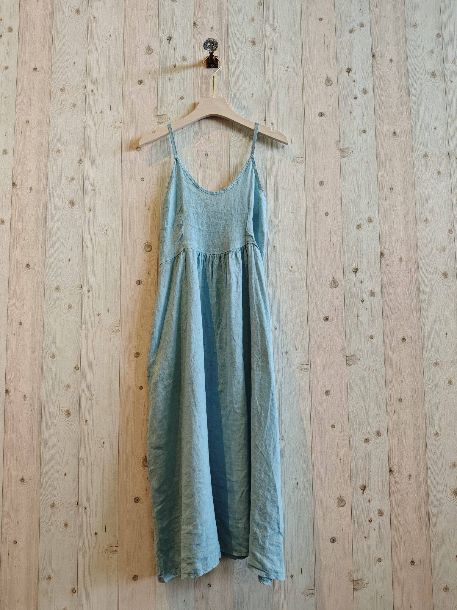 Ref-33195 STRAPPY DRESS 100% LINEN