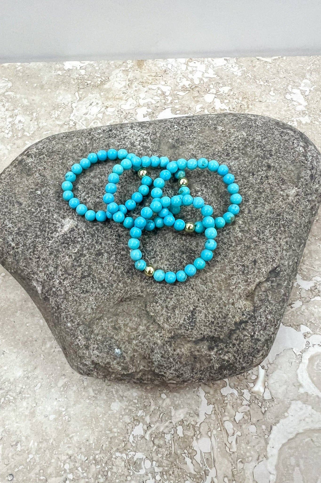 Stretchy Beaded Stack Rings