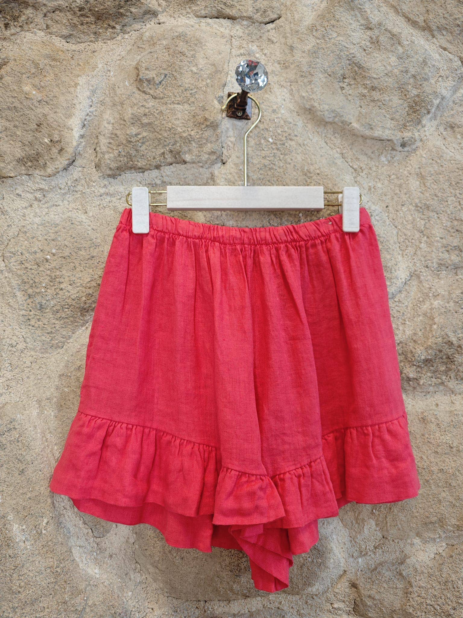 Ref-6575 SHORT LINEN PANTS 100%
