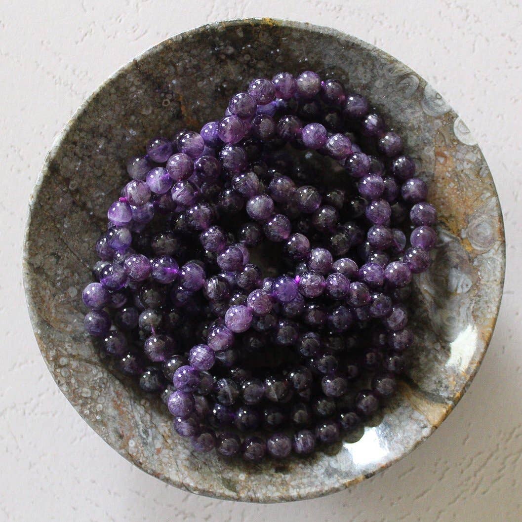 Amethyst Bracelet 4mm/6mm/8mm - Crystals & Stones